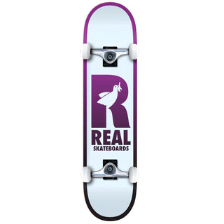 Real Complete Be Free White/Purple 8.25" Assembled