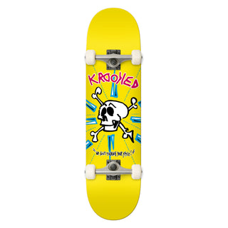 Krooked Skateboard Complete Style Yellow 8.0" x 31.8"