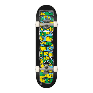 Krooked Skateboard Complete Gathering Black 7.3" x 29.3" Mini