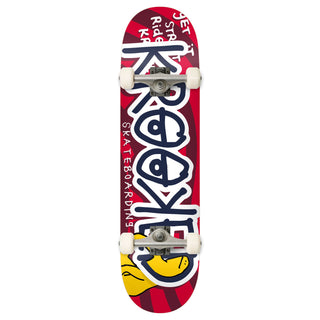 Krooked Skateboard Complete Shmoo Krash Red 7.5" x 29"