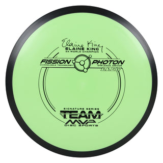 MVP Disc Golf Fission Elaine King Photon Distance Driver 11/5/-1/2.5 Lime Green 156 grams