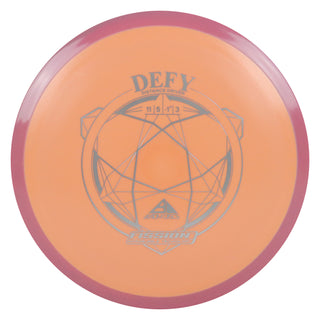 Axiom Disc Golf Fission Defy Distance Driver 11/5/-1/3 Orange/Dark Pink 168 grams