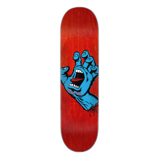 Santa Cruz Skateboard Screaming Hand Red 8.0" x 31.6" with Powell Mini Logo Package