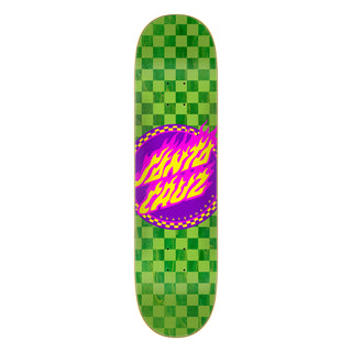 Santa Cruz Skateboard Deck Flame Dot Check 8.0" x 31.6"