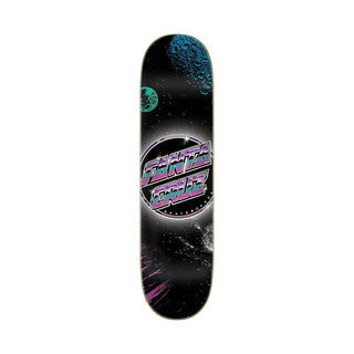 Santa Cruz Skateboard Chrome Dot Space Everslick 8.0" x 31.6" with Powell Mini Logo Package