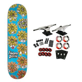 Santa Cruz Skateboard Complete Delfino Wildflower VX 8.25" x 31.6"