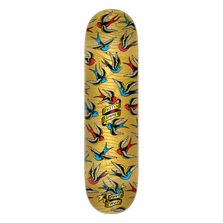 Santa Cruz Skateboard Deck Sommer Sparrows Gold Foil Metallic 8.25" x 31.8"