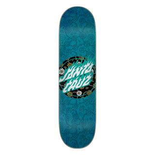 Santa Cruz Skateboard Deck Floral Flame Dot Blue 8.25" x 31.8"
