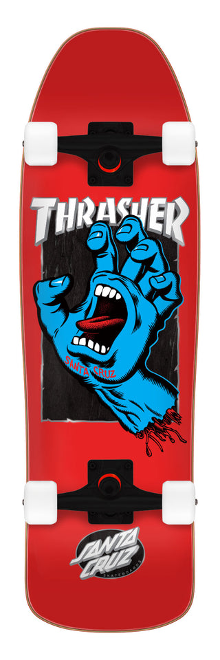 Santa Cruz Skateboards Complete Thrasher Screaming Hand Red 9.35" x 31.7"