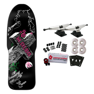 Santa Cruz Skateboard Complete Malba Tombstone Reissue Black 10.24" x 29.72"