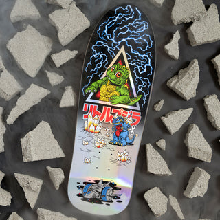 Santa Cruz Skateboard Complate Godzilla Jr. Natas - Independent Premium Upgrade
