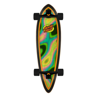 Santa Cruz Longboard Complete Oval Flame Lava Dot Pintail 9.20" x 33"
