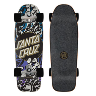 Santa Cruz Old School Skateboard 80s Rider Handled Dot 9.8" x 30.2"