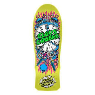 Santa Cruz Old School Skateboard Deck Grabke Exploding Clock Reissue 10.04" x 29.83"