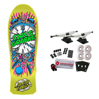 Santa Cruz Old School Skateboard Complete Grabke Exploding Clock Reissue 10.04" x 29.83"