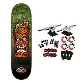 Santa Cruz Skateboard Complete Roskopp Tiki Mug 8.5" x 31.6"