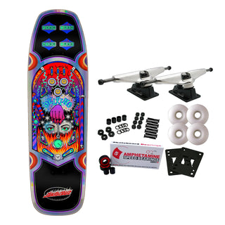 Santa Cruz Skateboard Complete Delfino Pinball Shaped 9.14" x 31.5"