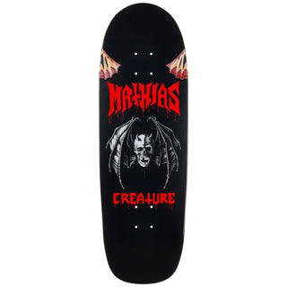 Creature Skateboard Deck Mathias Torres Skull Bat 9.55" x 30.46"