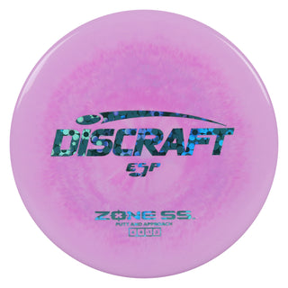 Discraft Disc Golf ESP Zone SS Putt and Approach 4/4/-1/2 Purple/Blue Flowers