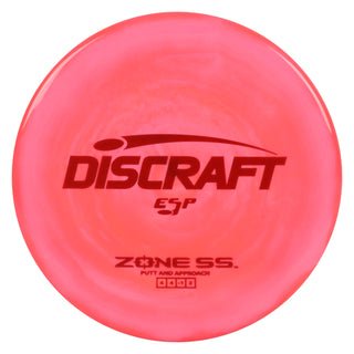 Discraft Disc Golf ESP Zone SS Putt and Approach 4/4/-1/2 Bright Red/Burgundy
