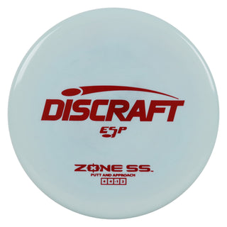 Discraft Disc Golf ESP Zone SS Putt and Approach 4/4/-1/2 Baby Blue/Red