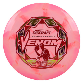 Discraft Disc Golf Anthony Barela USDGC ESP Swirl Venom Pop Top Pink/Gold/Red 173-174g