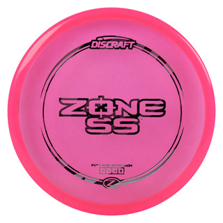 Discraft Disc Golf Z Line Zone SS Putter 4/4/-1/2 Pink/Black Silver 173-174g