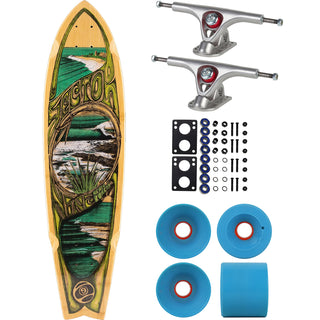 Sector 9 Longboard Bamboo Snapper 8.75" x 34" Cruiser Complete with Paris Trucks