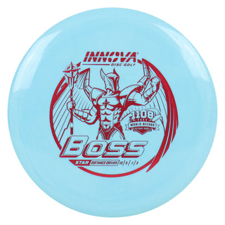 Innova Disc Golf Star Boss Distance Driver 13/5/-1/3 Light Blue/Red 167 grams