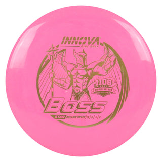 Innova Disc Golf Star Boss Distance Driver 13/5/-1/3 Hot Pink/Gold 168 grams