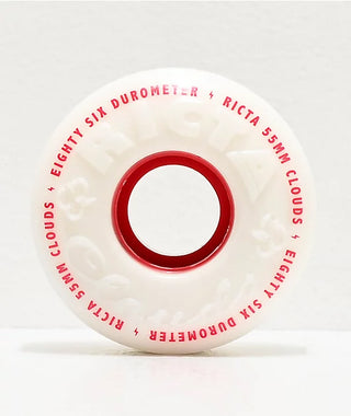 Ricta Wheels 55mm Clouds 86A White/Red