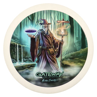Gateway Disc Golf Vivid Color Wizard Putter 2/3/0/2 Standing in Mist 175 grams