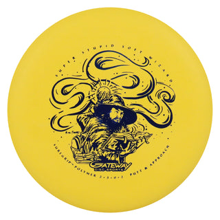 Gateway Disc Golf SSS Wizard Putter 2/3/0/2 Yellow/Navy 172 grams