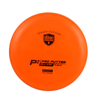 Discmania Disc Golf D-Line Flex 2 P2 Pro Putter 2/3/0/1 Orange/Red 174 grams