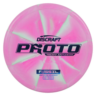 Discraft Disc Golf Ricky Wysocki Prototype Fossil Putter 3/1/0/3 Pink Mint/Blue 173-174g