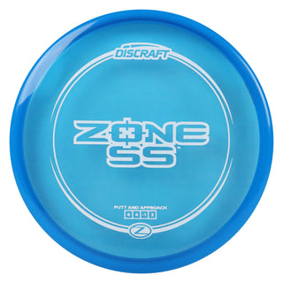 Discraft Disc Golf Z Line Zone SS Putter 4/4/-1/2 Blue/White 173-174g