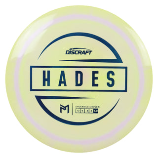 Discraft Disc Golf Paul McBeth Signature Hades Distance Driver 12/6/-3/2 Yellow Pink/Turquoise 170-172g