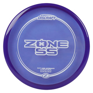 Discraft Disc Golf Z Line Zone SS Putter 4/4/-1/2 Purple/White 173-174g