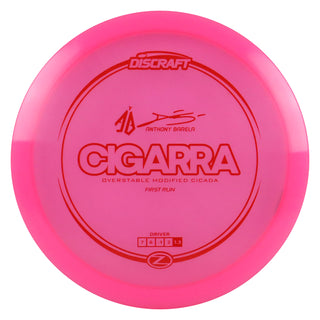 Discraft Disc Golf Anthony Barela Signature Series Z Line Cigarra Driver 7/6/-1/2 Pink/Red FR 167-169g