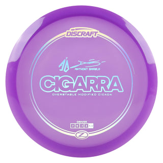 Discraft Disc Golf Anthony Barela Signature Series Z Line Cigarra Driver 7/6/-1/2 Purple/Holo 168g