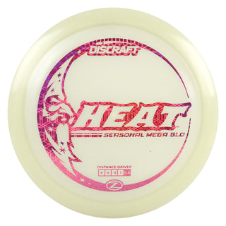 Discraft Disc Golf Seasonal Mega-Glo Heat Distance Driver 9/6/-3/1 Magenta Hexagons 173-174g