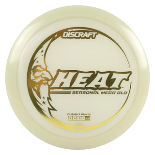 Discraft Disc Golf Seasonal Mega-Glo Heat Distance Driver 9/6/-3/1 Gold 167-169g