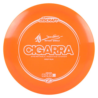 Discraft Disc Golf Anthony Barela Signature Series Z Line Cigarra Driver 7/6/-1/2 Orange/White FR 167-169g
