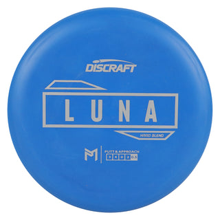 Discraft Disc Golf Paul McBeth Putter Line Hard Luna Putter 3/4/0/2 Blue/Silver 169g