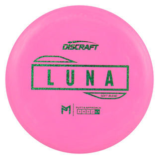 Discraft Disc Golf Paul McBeth Putter Line Soft Luna Putter 3/4/0/2 Pink/Green Matrix 175g
