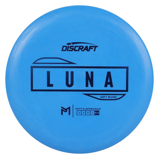 Discraft Disc Golf Paul McBeth Putter Line Soft Luna Putter 3/4/0/2 Blue/Blue 173g
