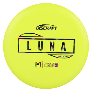 Discraft Disc Golf Paul McBeth Putter Line Soft Luna Putter 3/4/0/2 Yellow/Jellybean 172g