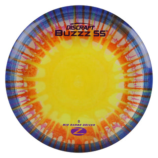 Discraft Disc Golf Z Line Fly Dye Buzzz SS Midrange Disc 5/4/-2/1 Orange Red Splat/Purple 174g
