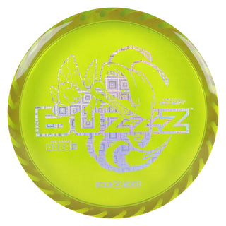 Discraft Disc Golf Fuzed Line Buzzz with Saw Pattern Midrange 5/4-1/1 DayGlo with Plum Saw/Cubic Prisms 175-176g