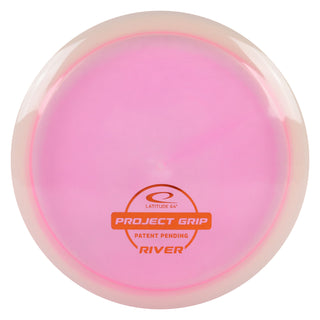 Latitude 64 Disc Golf Project Grip River Fairway Driver 7/7/-1/1 Pink/Orange 171 grams